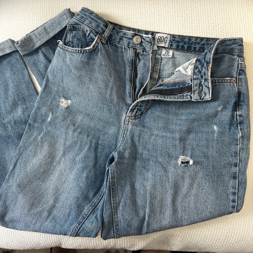 BDG Light Wash High Waisted Jeans